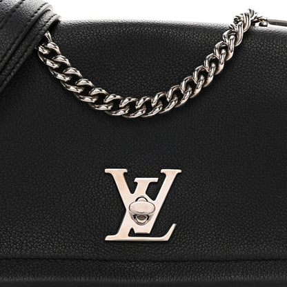 Calfskin Lockme II Chain Bag BB Black