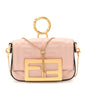 Nappa Matisse FF Embossed Nano Maxi Buckle Baguette Charm Rosa Quarzo