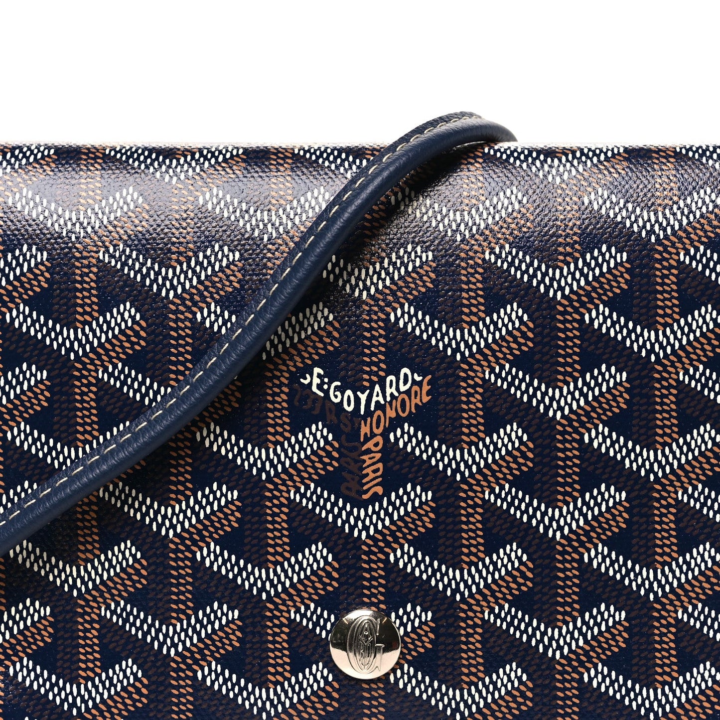 Goyardine Plumet Wallet Clutch Navy