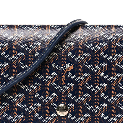 Goyardine Plumet Wallet Clutch Navy