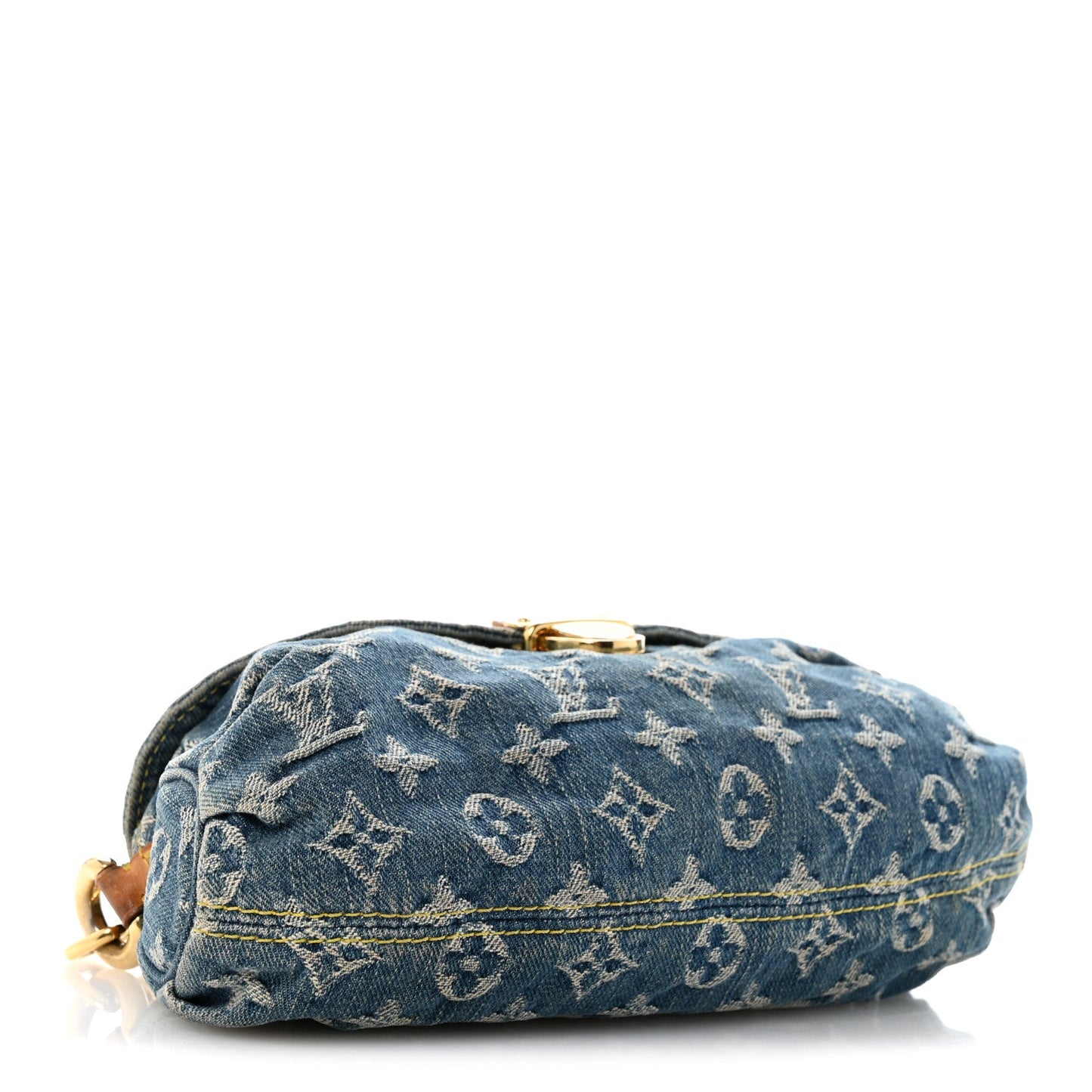Monogram Denim Mini Pleaty Blue