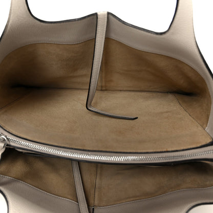 Baby Grained Calfskin Medium Tri-Fold Bag Powder