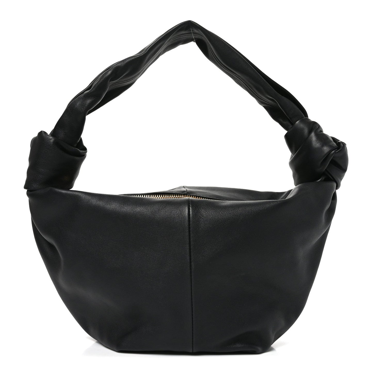 Calfskin Teen Double Knot Hobo Black