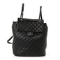 Calfskin Quilted Large Urban Spirit Backpack Black