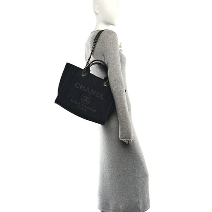 Mixed Fibers Small Deauville Tote Black