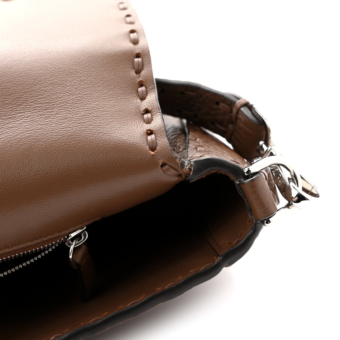 Cuoio Roma Sellerissima Nappa Sintetica Tape Stitch Baguette Fettuccia