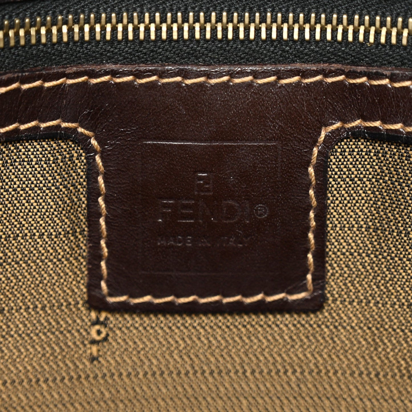 Zucca Zipped Baguette Tobacco
