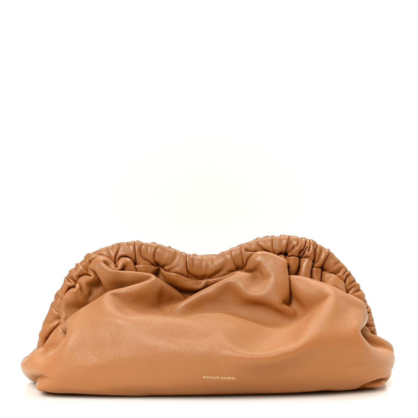 Lambskin Cloud Clutch Caramel