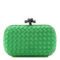 Satin Intreccio Impero Ayers Knot Clutch Parakeet
