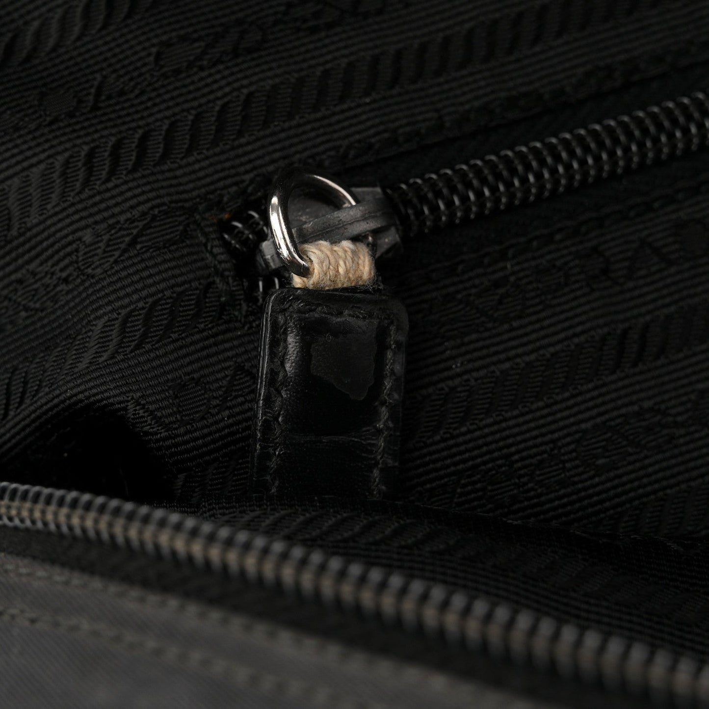 Tessuto Nylon Shoulder Bag  Black