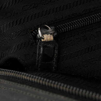 Tessuto Nylon Shoulder Bag  Black