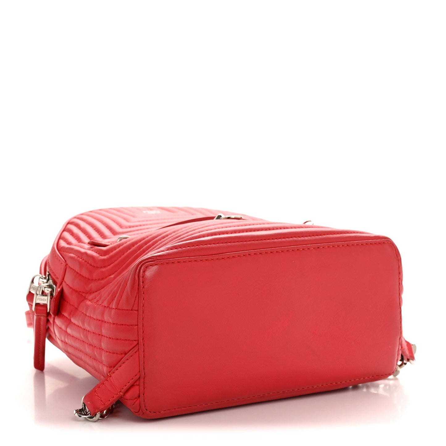Shiny Nappa Trapuntata Mini Backpack Papavero