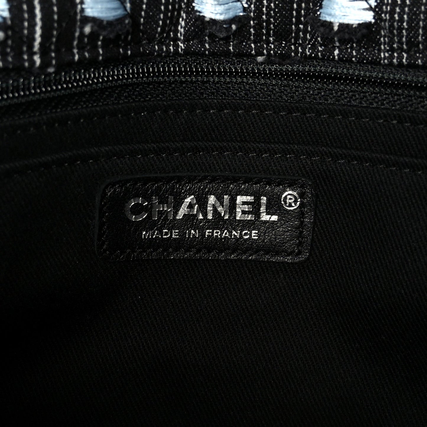Denim Woven Medium Flap Light Blue