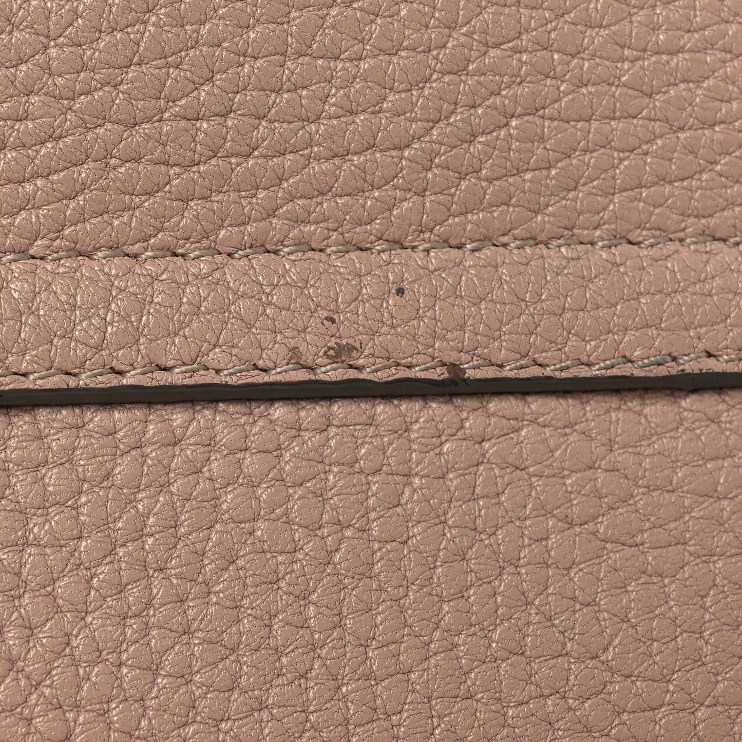 Grained Lambskin Drew Shoulder Bag Cement Pink