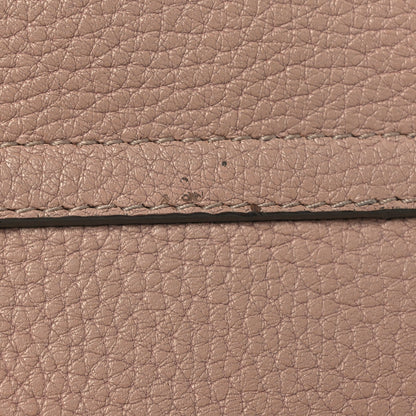 Grained Lambskin Drew Shoulder Bag Cement Pink