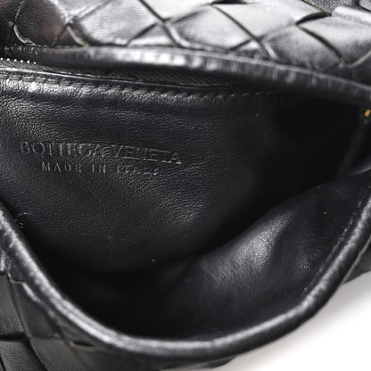 Calfskin Intrecciato Small Hop Black