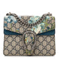 GG Supreme Monogram Blooms Mini Dionysus Shoulder Bag Beige Navy Vintage Blue