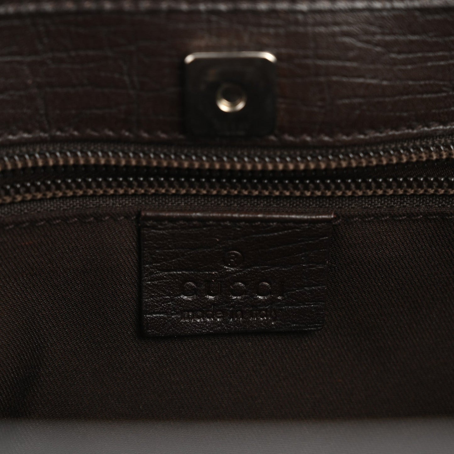 GG Plus Monogram Medium Joy Tote Dark Brown