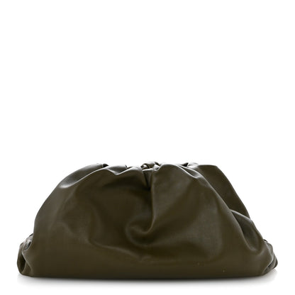 Smooth Butter Calf The Pouch Oversized Clutch Mud