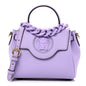 Grained Calfskin Small La Medusa Top Handle Bag Lilac
