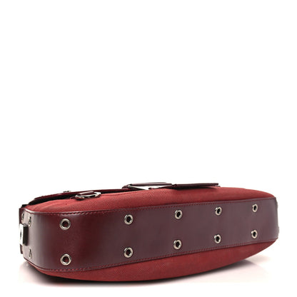 Canvas Calfskin Street Chic Columbus Ave Burgundy