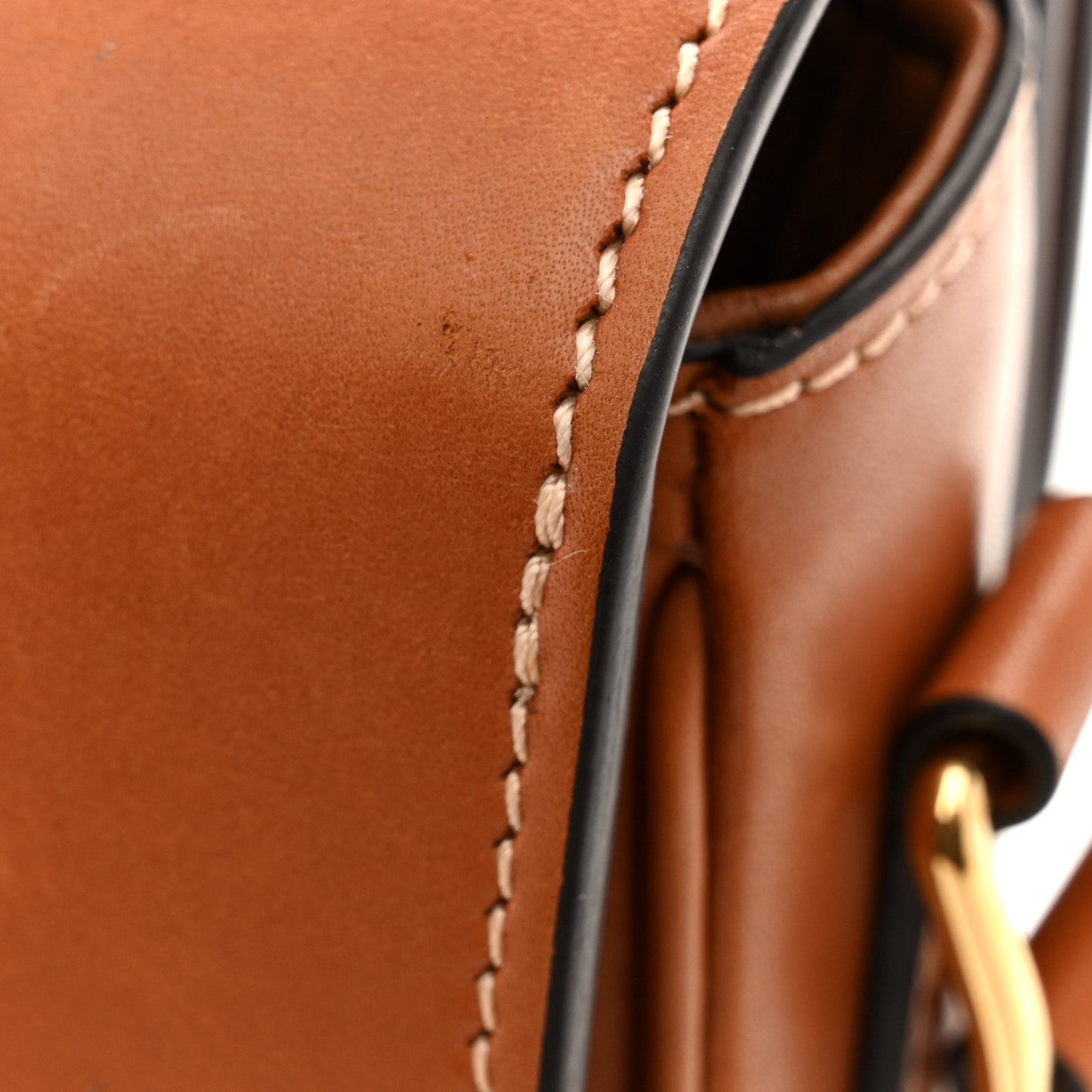 Natural Calfskin Medium Triomphe Tan