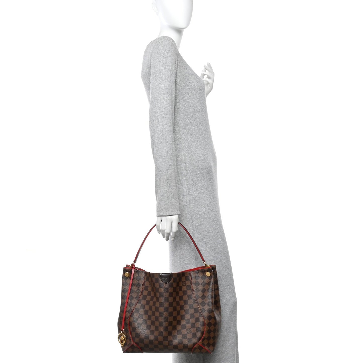 Damier Ebene Caissa Hobo Cherry