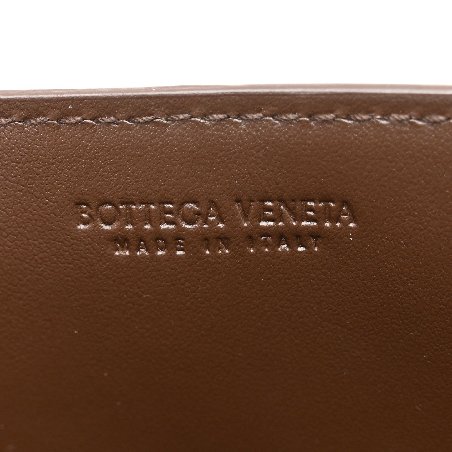 Lambskin Maxi Intrecciato Mini Cassette Crossbody Pouch Brown