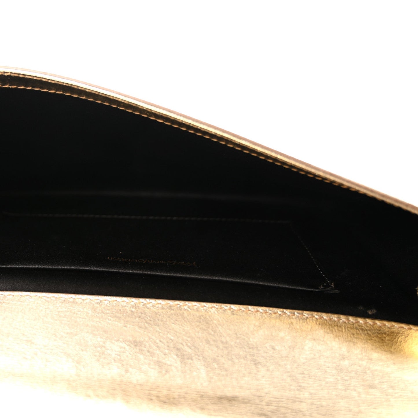 Metallic Calfskin Monogram Large Belle De Jour Clutch Gold
