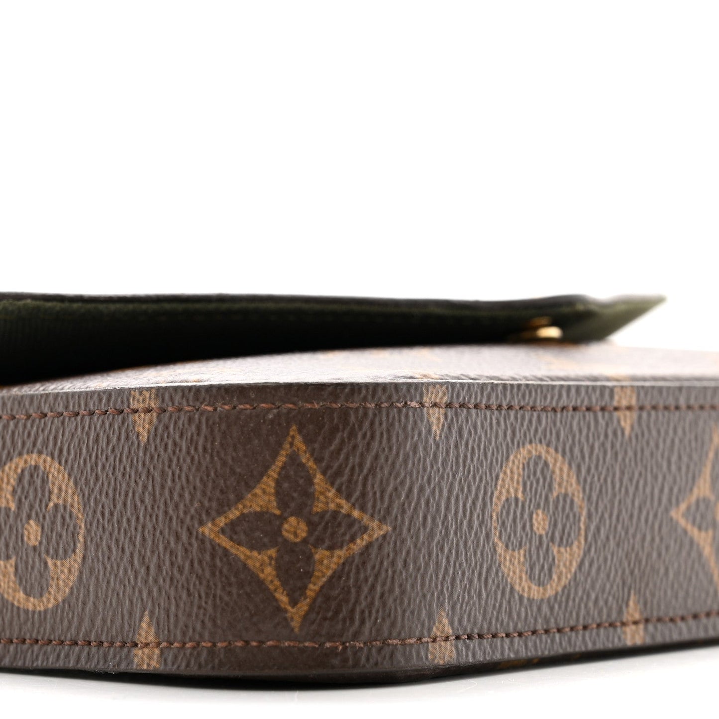 Monogram Felicie Strap & Go Kaki