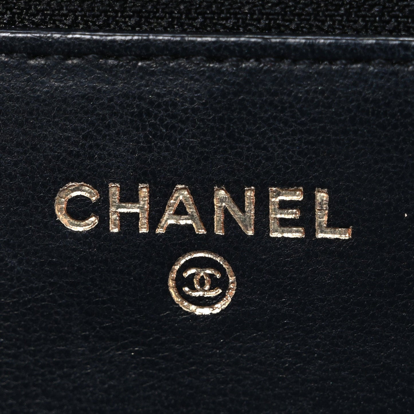Lambskin Quilted Wallet On Chain WOC Black