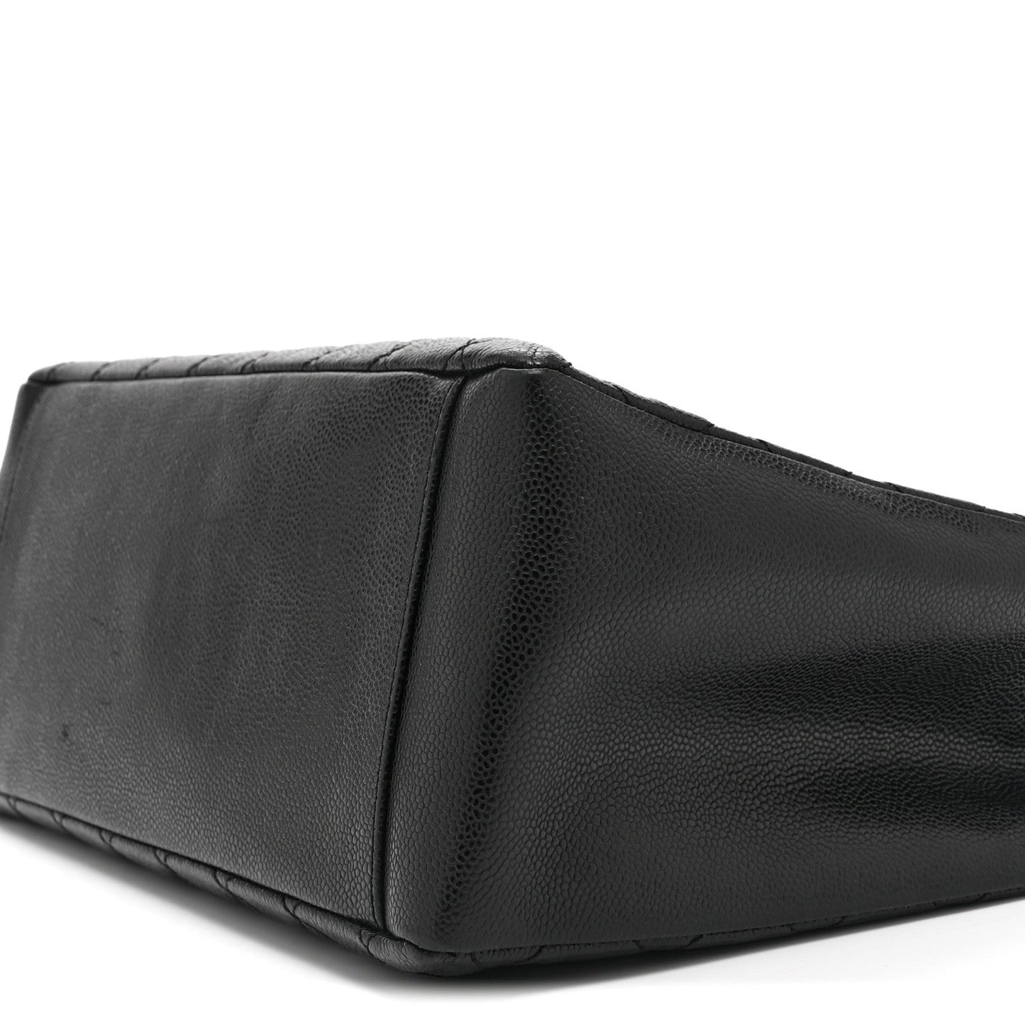Caviar Quilted Grand Shopping Tote GST Black
