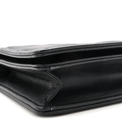 Lambskin Cannage Lady Dior Pouch Black