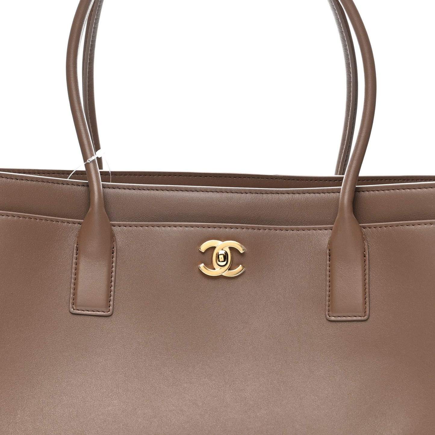 Calfskin Archetype Small Shopping Tote Light Brown