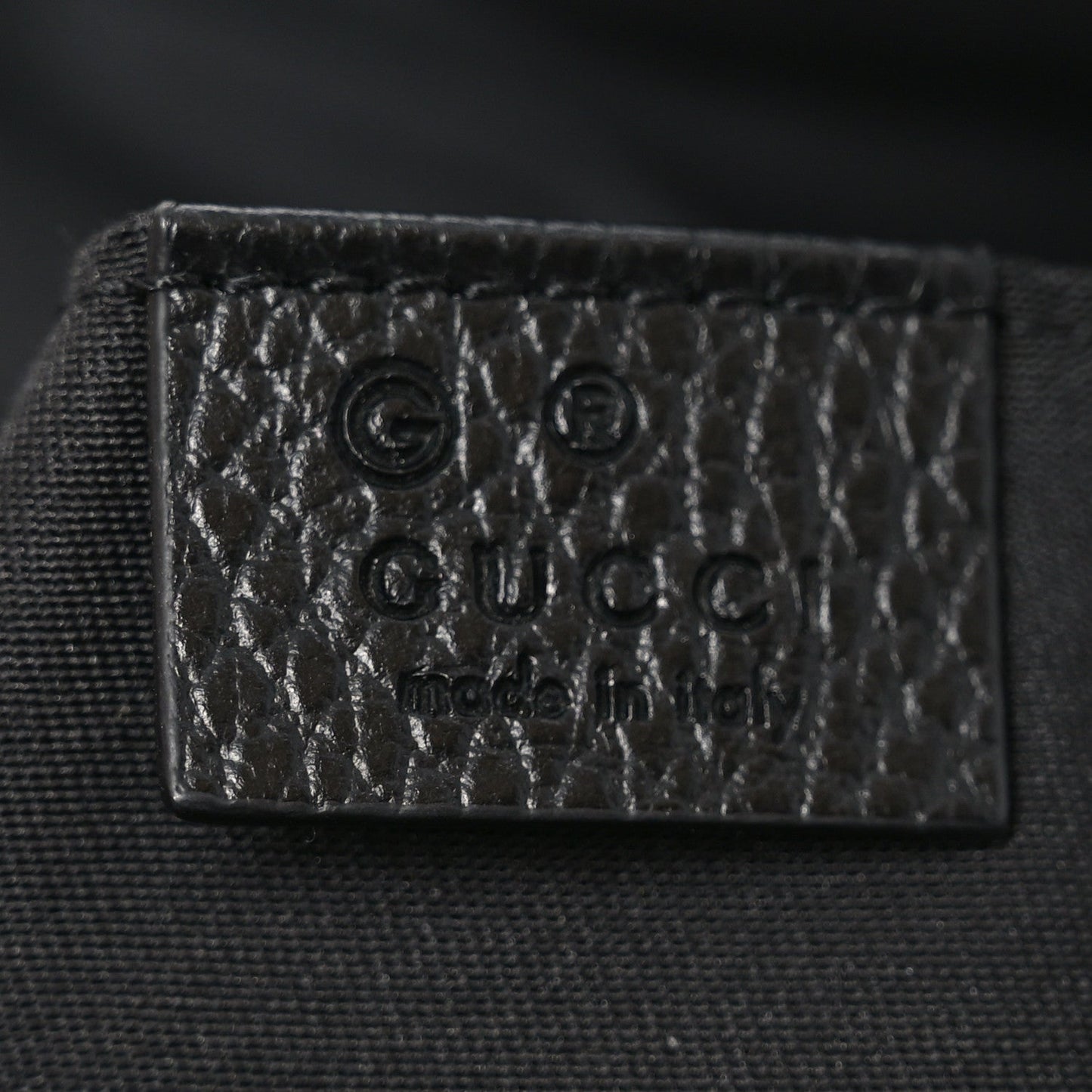 Nylon Monogram Fanny Pack Belt Bag Black