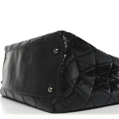 Calfskin Quilted Small Coco Soft Tote Black