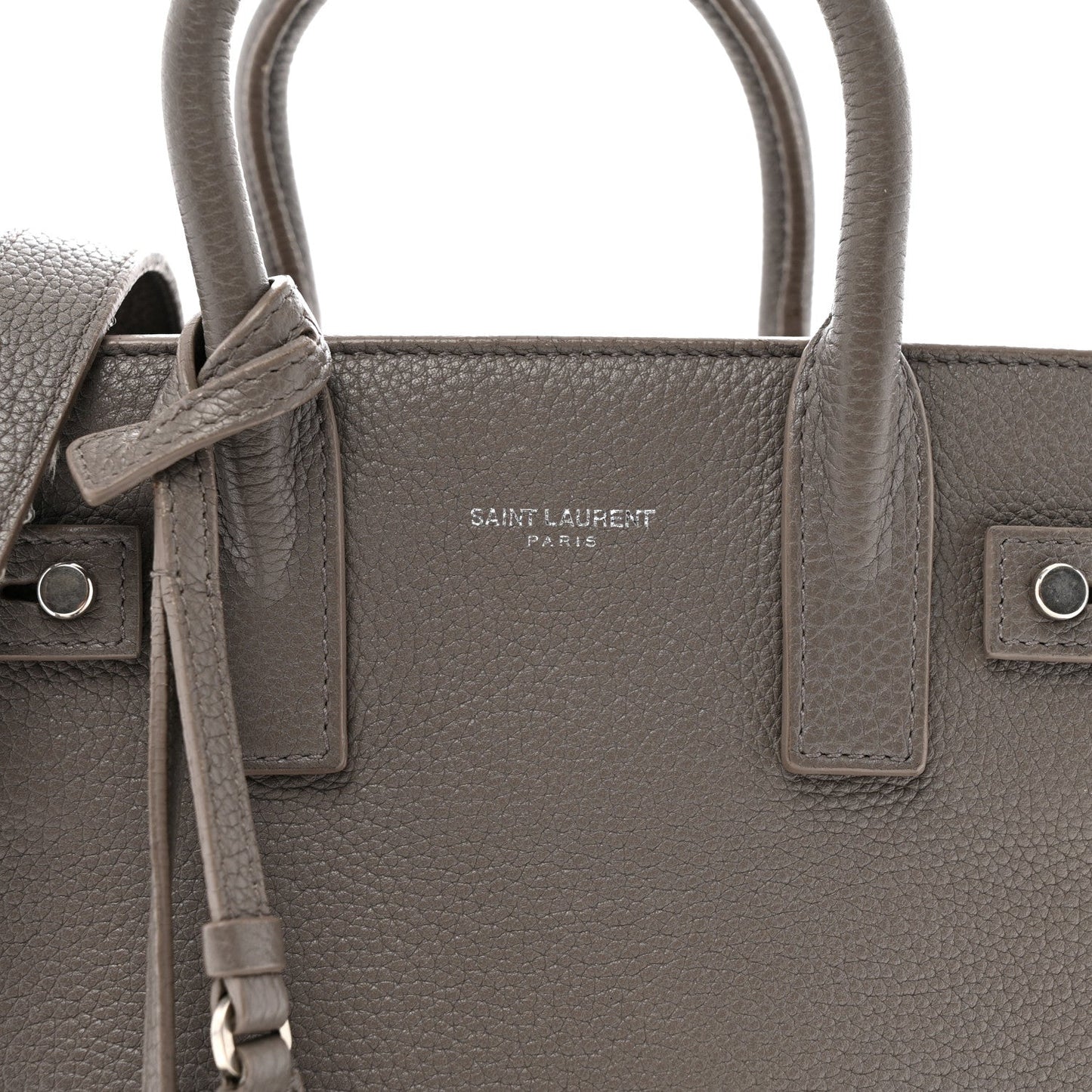 Grained Calfskin Nano Supple Sac De Jour Fog
