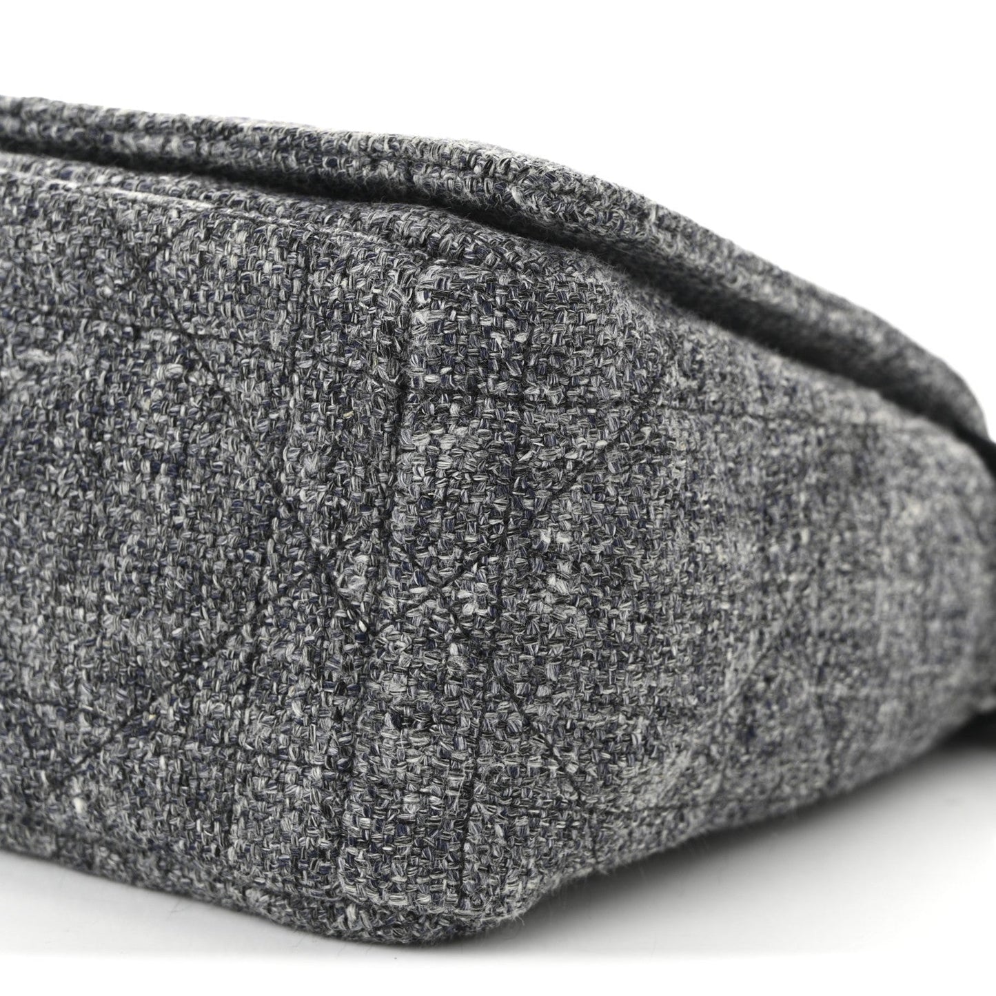 Tweed Macrocannage Medium Caro Bag Black