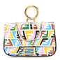 X SARAH COLEMAN Vitello Liberty Ceylon Micro FF Fish Eye Embossed Nano Baguette Charm Multicolor Cyber Blue