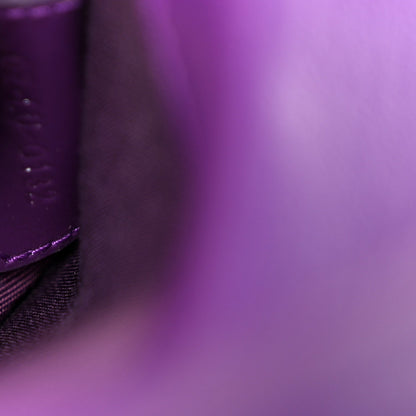 Patent Cannage Lady Dior Convertible Clutch Purple