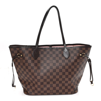 Damier Ebene Neo Neverfull MM Rose Ballerine