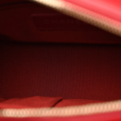 Aged Calfskin Quilted Small Gabrielle Hobo Red