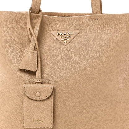 Vitello Daino Soft Large Tote Bag Sabbia