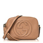 Pebbled Calfskin Small Soho Disco Bag Camelia