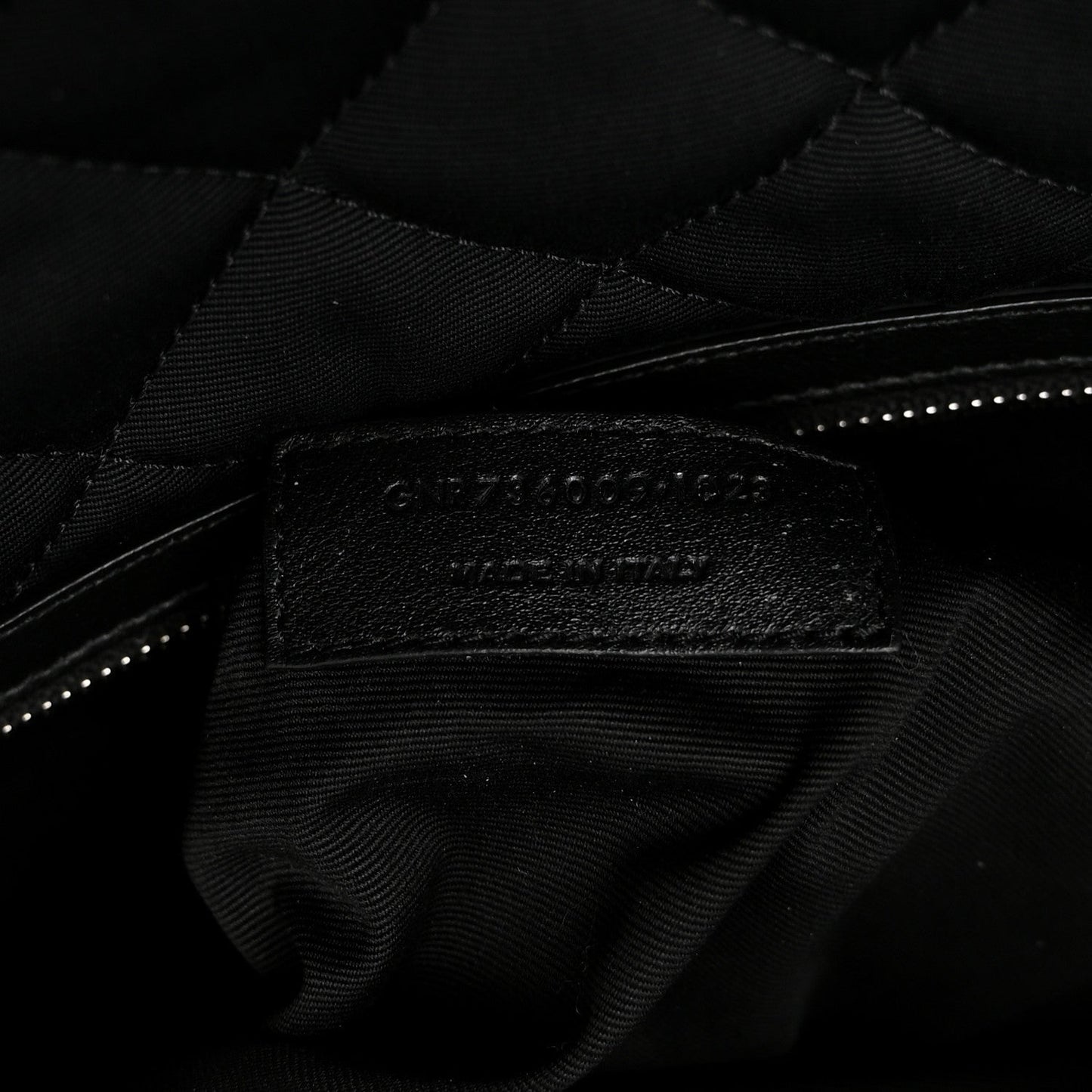 Calfskin Quilted ES Giant Travel Bag Black