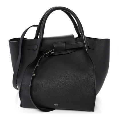Supple Grained Calfskin Small Big Bag Anthractie