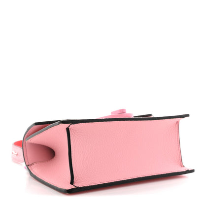 Calfskin Empire Silk Mini Elisa Top Handle Bag Soupir Multicolor