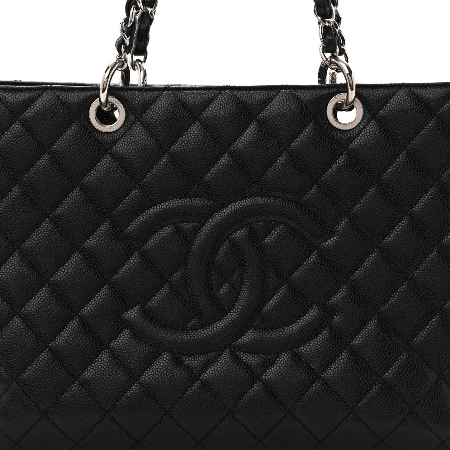 Caviar Quilted XL Grand Shopping Tote GST Black