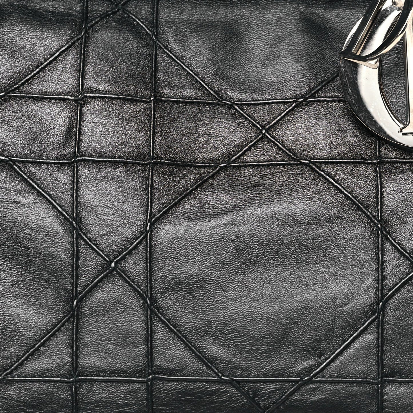 Lambskin Cannage Medium Granville Tote Black