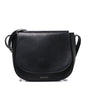 Calfskin Flap Crossbody Bag Black